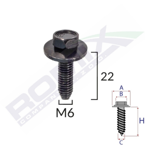 śruba mocująca C60619