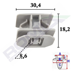 spinka listwy C70619