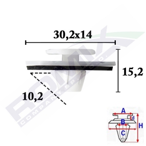 spinka listwy C70514