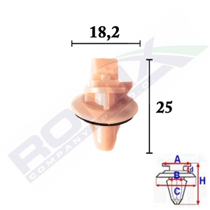 spinka listwy C70522