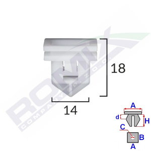 spinka listwy C60446